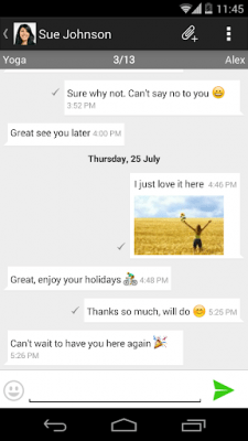 Capture d'écran de l'application mysms - KitKat Theme - #5