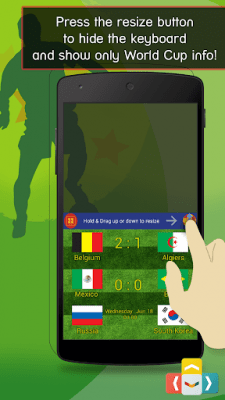 Capture d'écran de l'application World Cup Live Online Keyboard - #2