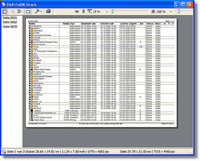 Capture d'écran de l'application DirPrintOK - #2