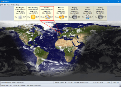 Capture d'écran de l'application EarthTime - #1