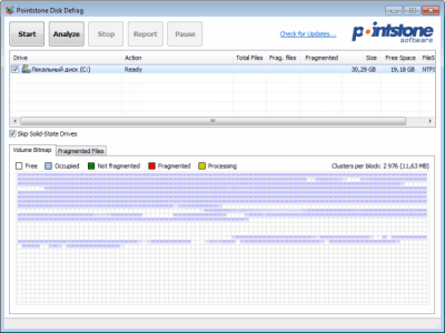 Capture d'écran de l'application Pointstone Disk Defrag Free - #1