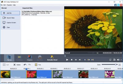 Capture d'écran de l'application AVS Video ReMaker - #1