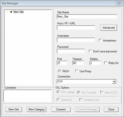 Capture d'écran de l'application Core FTP LE - #2