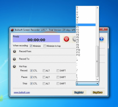 Capture d'écran de l'application Boilsoft Screen Recorder - #2