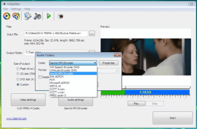 Capture d'écran de l'application VidSplitter - #3