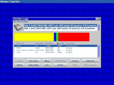 Capture d'écran de l'application Partition Logic - #1