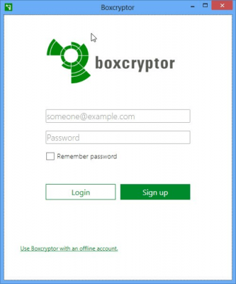Capture d'écran de l'application Boxcryptor - #3