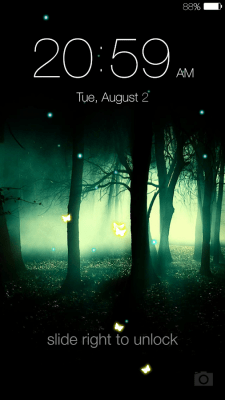 Capture d'écran de l'application Butterfly locksreen - #13