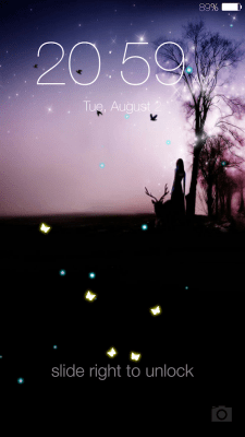 Capture d'écran de l'application Butterfly locksreen - #19