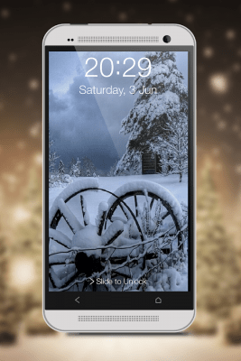 Capture d'écran de l'application Snowfall Screen Lock - #3