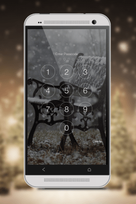 Capture d'écran de l'application Snowfall Screen Lock - #4