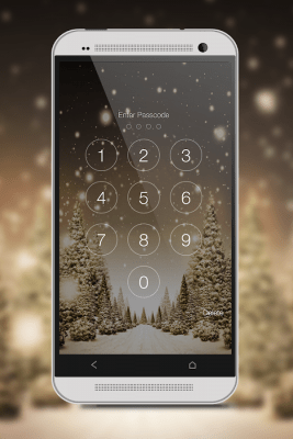 Capture d'écran de l'application Snowfall Screen Lock - #13