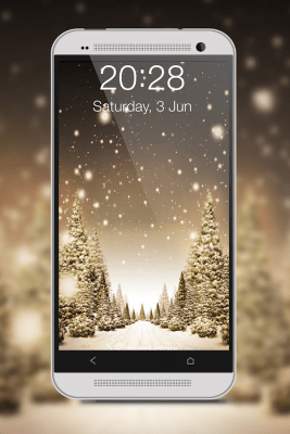 Capture d'écran de l'application Snowfall Screen Lock - #14