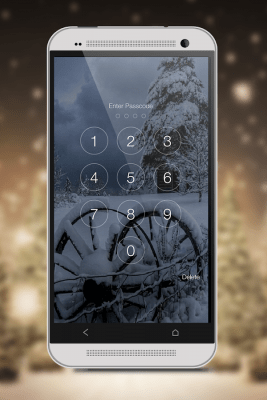 Capture d'écran de l'application Snowfall Screen Lock - #16