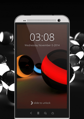 Capture d'écran de l'application 3D Light Balls Screen Lock - #1