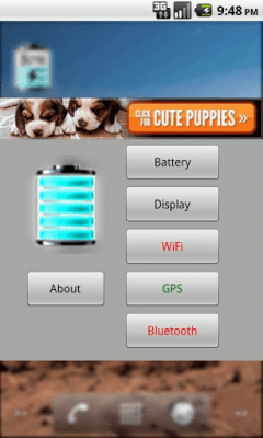 Capture d'écran de l'application Azure Battery - #3