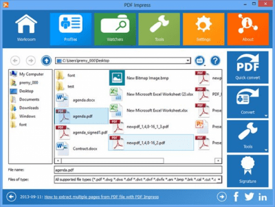 Capture d'écran de l'application PDF Impress - #1