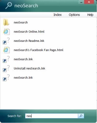 Capture d'écran de l'application neoSearch - #1
