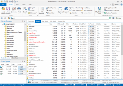 Capture d'écran de l'application FolderSizes - #4