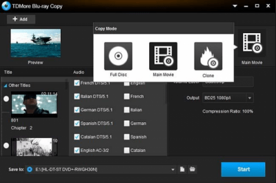 Capture d'écran de l'application TDMore Blu-ray Copy - #2