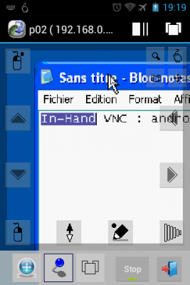 Capture d'écran de l'application In-Hand VNC Demo - #4