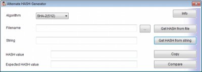 Capture d'écran de l'application Alternate HASH-Generator - #1