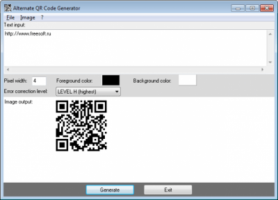 Capture d'écran de l'application Alternate QR Code Generator - #1