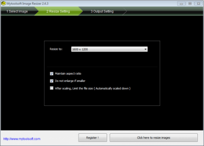Capture d'écran de l'application Mytoolsoft Image Resizer - #2