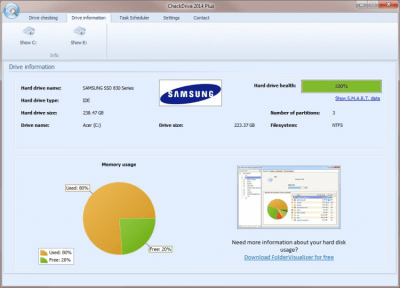 Capture d'écran de l'application Abelssoft CheckDrive - #2