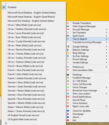 Capture d'écran de l'application Clownfish for Skype - #4
