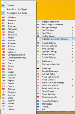 Capture d'écran de l'application Clownfish for Skype - #5