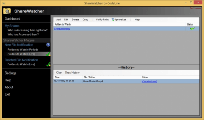 Capture d'écran de l'application ShareWatcher - #2