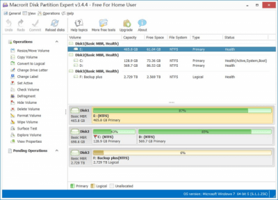 Capture d'écran de l'application Partition Expert Free Edition - #1