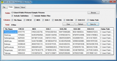Capture d'écran de l'application MD5 &amp; SHA Checksum Utility - #2