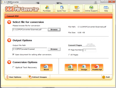 Capture d'écran de l'application 123 PDF Converter - #1