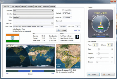 Capture d'écran de l'application Sharp World Clock - #1