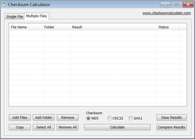 Capture d'écran de l'application Checksum Calculator - #1