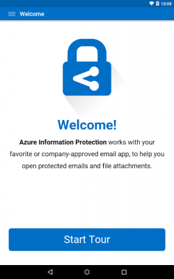 Capture d'écran de l'application Azure Information Protection - #4