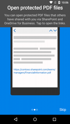 Capture d'écran de l'application Azure Information Protection - #6