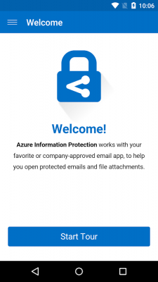 Capture d'écran de l'application Azure Information Protection - #8