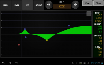 Capture d'écran de l'application AirFader Mobile - #3