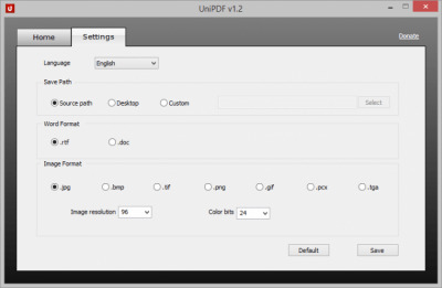 Capture d'écran de l'application UniPDF - #2