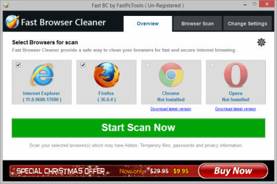 Capture d'écran de l'application Fast Browser Cleaner - #2