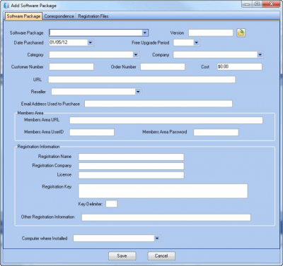 Capture d'écran de l'application Registration Vault - #1