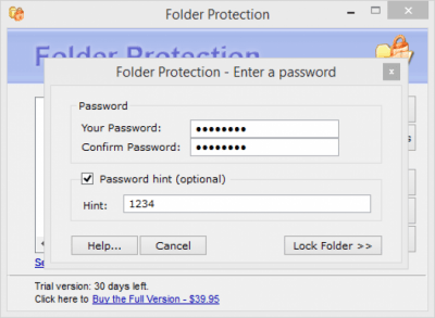 Capture d'écran de l'application Folder Protection - #2