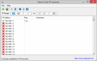 Capture d'écran de l'application SterJo Fast IP Scanner - #1