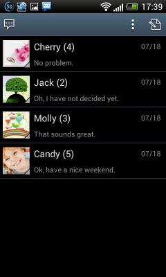 Capture d'écran de l'application Handcent 6 Skin(Samsung style) - #6