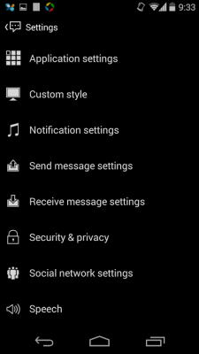 Capture d'écran de l'application Handcent 6 Skin (Metro Style) - #5