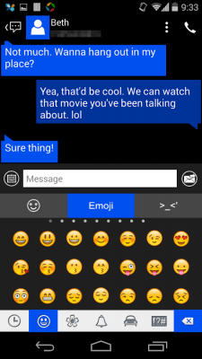 Capture d'écran de l'application Handcent 6 Skin (Metro Style) - #6