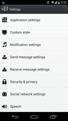 Capture d'écran de l'application Handcent 6 Skin (MIUI Style) - #5